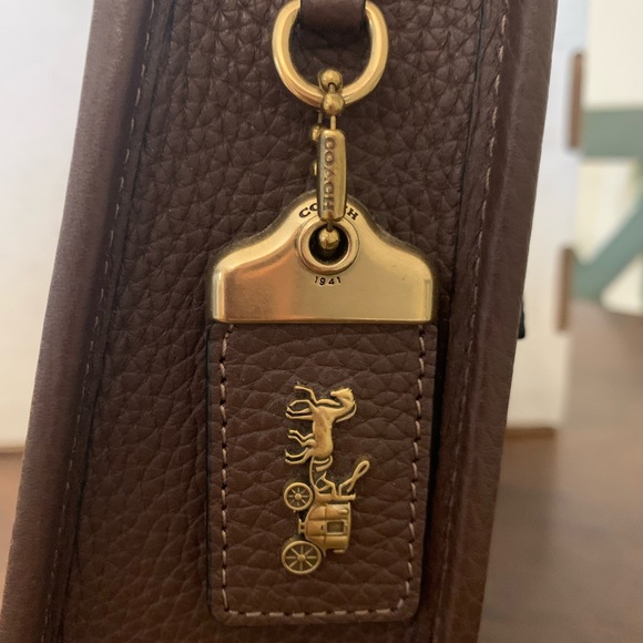 Coach Emery Dark Teak Leather Crossbody with Two Straps, NWT - Picture 5 of 5